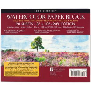 Blok do akwareli Peter Pauper Press 20.3x25.4cm/20/250g